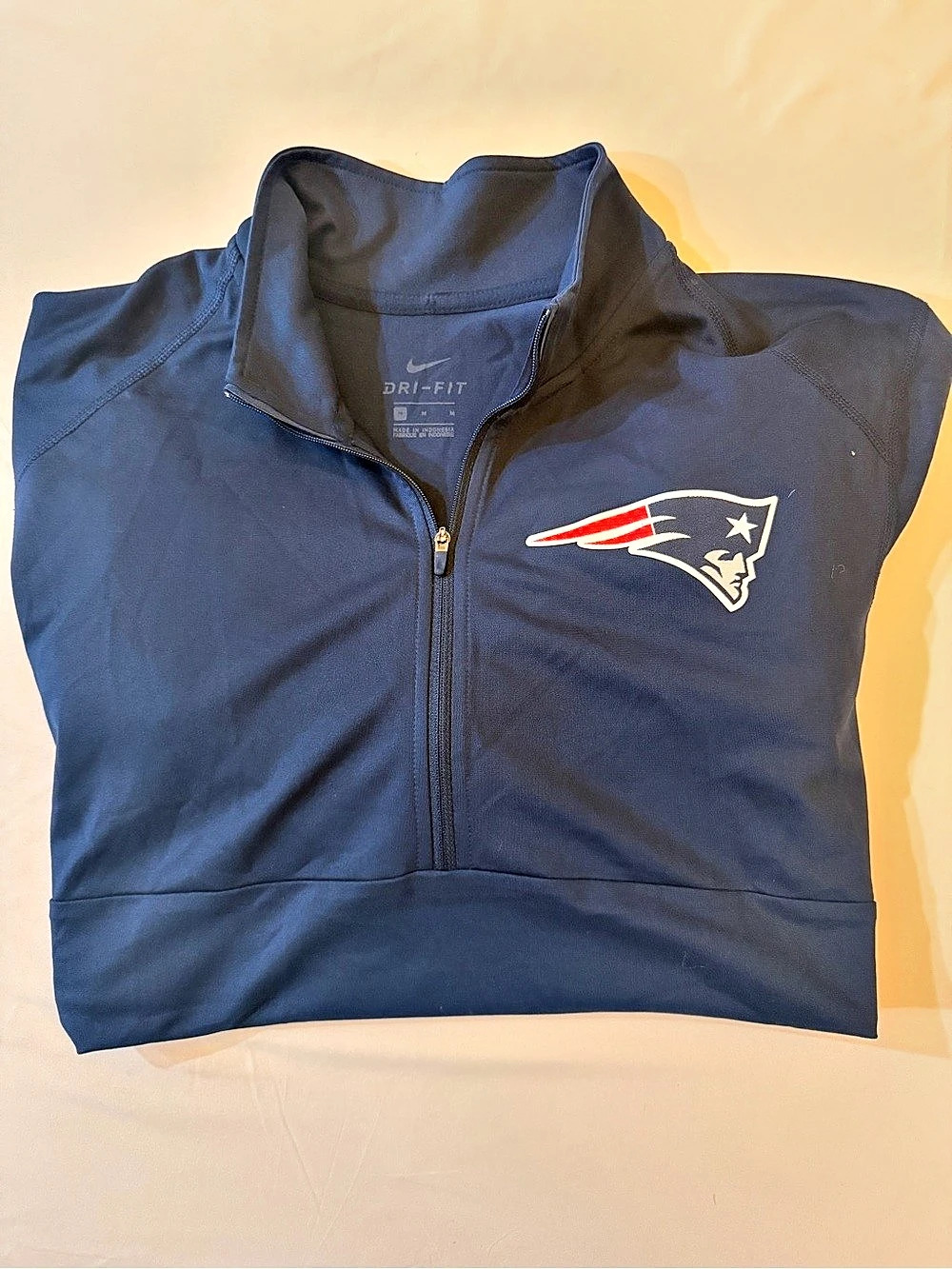 Nike New England Patriots Nike Dri-FIT Half-Zip Top Dri-FIT Half-Zip Top Blue